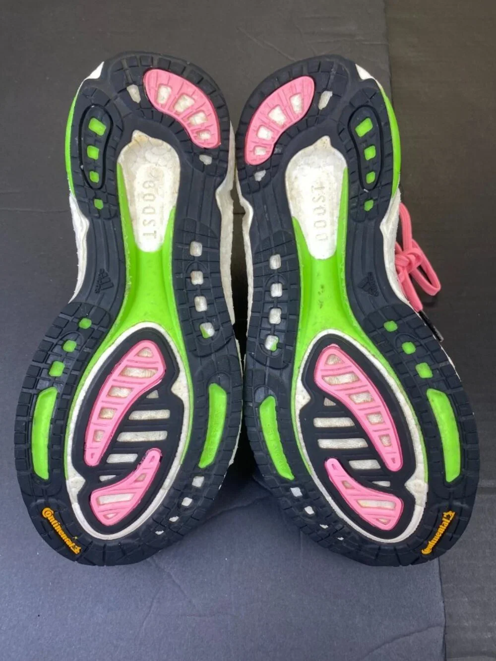 Adidas Solar Boost 3 Woman;s Size 9.5 Black /PinkAthletic Running Shoes Sneakers